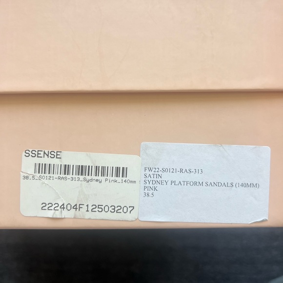 MACH & MACH Pink Syndey 140 Heeled Platform Sandals - Picture 10 of 10